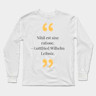 Philosophy, phrases, quotes Long Sleeve T-Shirt